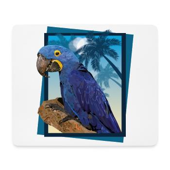 Hyacinth macaw - Mouse Pad (horizontal) - white - Front