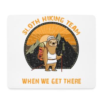 Sloth Hiking Team - Mouse Pad (horizontal) - white - Front