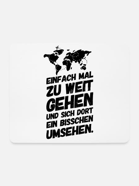 Reisen Outdoor Abenteuer Sprüche - Mousepad (Querformat) - Weiß