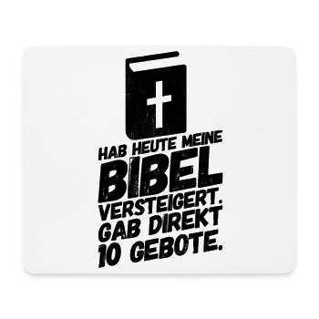 Bibel Lustige Witzige Sprüche - Mousepad (Querformat) - Weiß - Vorne