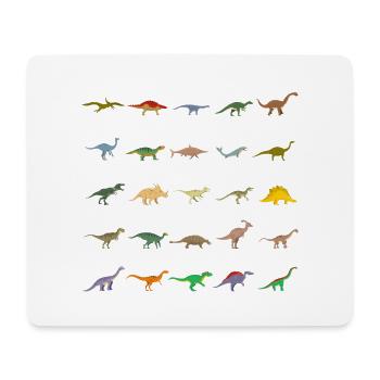 Dinosaur Species - Dino Identification - Mouse Pad (horizontal) - white - Front