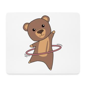 Bären die hullern Sport süße Tiere Bär - Mouse Pad (horizontal) - white - Front
