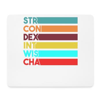 Gamer Stats Gift - Mouse Pad (horizontal) - white - Front
