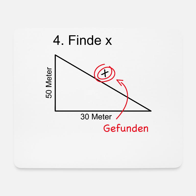 Lustiges Lehrer Mathe Mathematiklehrer Meme - Mousepad (Querformat) - Weiß