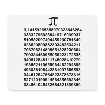 Pi Mathématiques Nerd Math Mathématicien Cadeau - Tapis de souris (format paysage) - blanc - Devant
