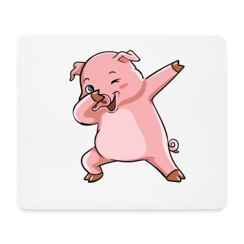 Dabbing Pig Winner Sow - Mouse Pad (horizontal) - white - Front