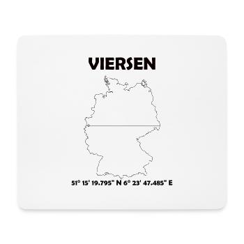 Viersen Map - Mouse Pad (horizontal) - white - Front