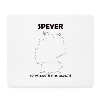 Speyer Karte - Mousepad (Querformat) - Weiß - Vorne