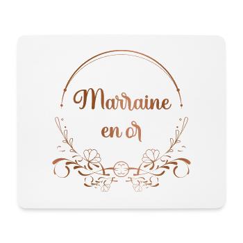 Marraine en or - Meilleure marraine du monde - Tapis de souris (format paysage) - blanc - Devant