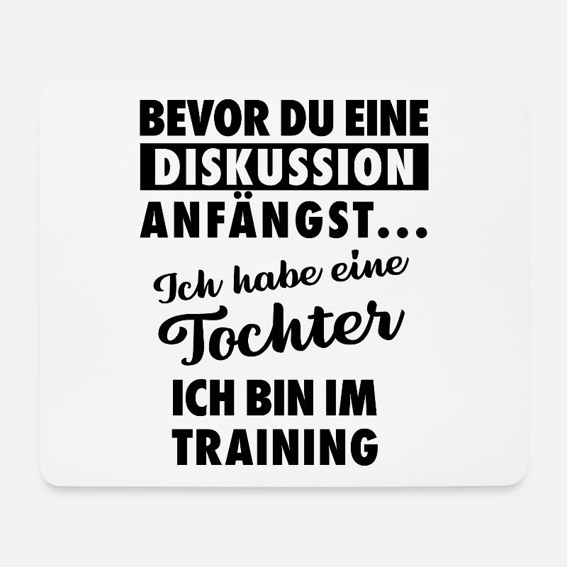 Ich habe eine Tochter - Vater und Tochter - Mousepad (Querformat) - Weiß