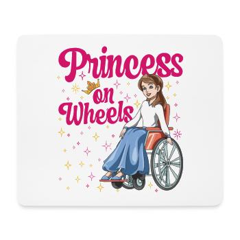 Princess on wheels - Mousepad (Querformat) - Weiß - Vorne