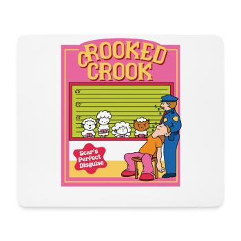 Crooked Crook - Déguisement parfait de Scar - Tapis de souris (format paysage) - blanc - Devant