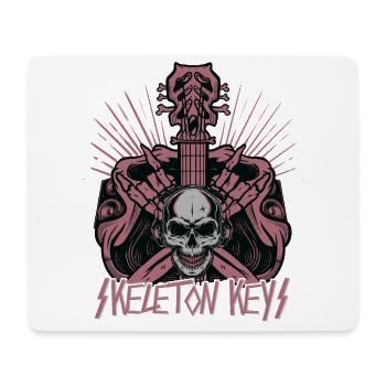 Skeleton Keys - Guitar - Music Band - Rock & Roll - Mouse Pad (horizontal) - white - Front