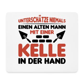 Maurer Lustige Sprüche - Mousepad (Querformat) - Weiß - Vorne