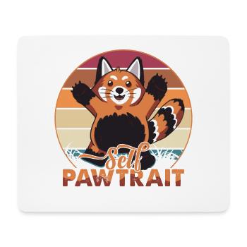 Self Pawtrait - Sweet Red Panda - Adorable - Mouse Pad (horizontal) - white - Front