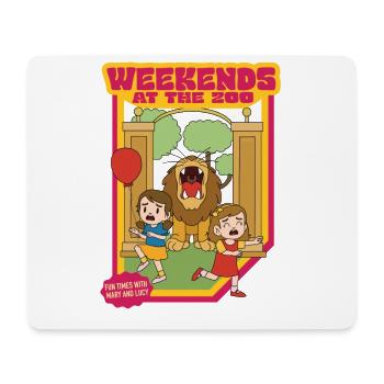 Weekends At The Zoo - Fun Times With Mary And Lucy - Mousepad (Querformat) - Weiß - Vorne