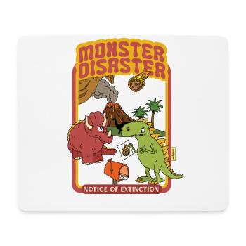 Monster Disaster - Notice Of Extinction - Dinosaur - Mouse Pad (horizontal) - white - Front