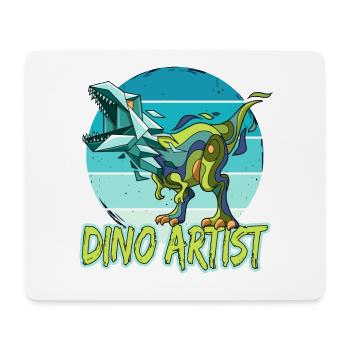 Dino Artist Dinosaurier Kunst Tyrannosaurus - Mousepad (Querformat) - Weiß - Vorne
