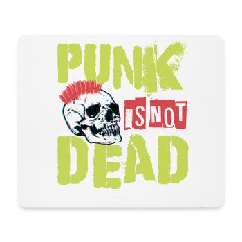 Punk Is Not Dead - Star Logo - Gothic Grunge - Con - Mousepad (Querformat) - Weiß - Vorne