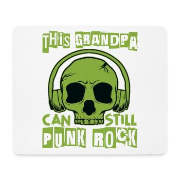 This Grandpa Can Still Punk Rock - Gothic - Concer - Mousepad (Querformat) - Weiß - Vorne