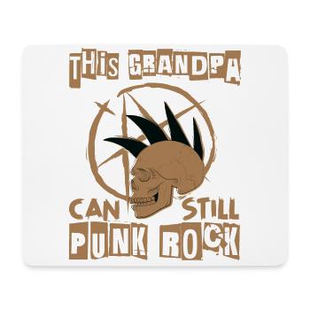 This Grandma Can Still Punk Rock - Gothic - Concer - Mousepad (Querformat) - Weiß - Vorne