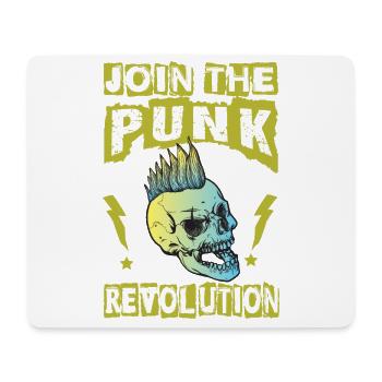 Join The Punk Revolution - Gothic - Concert - Goth - Mouse Pad (horizontal) - white - Front