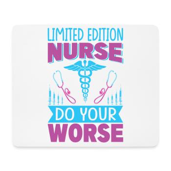 Édition limitée Nurse Do Your Worse - Drôle - Hosp - Tapis de souris (format paysage) - blanc - Devant