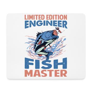Limited Edition Engineer Fish Master - Fishing - F - Mouse Pad (horizontal) - white - Front