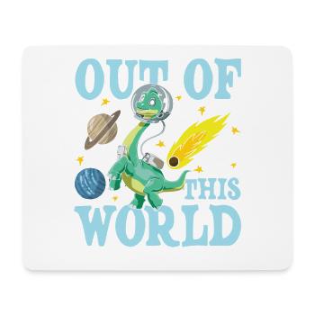OUT OF THIS WORLD Brachiosaurus Dinosaurier - Mousepad (Querformat) - Weiß - Vorne