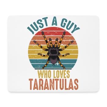 Just A Guy Who Loves Tarantulas Retro Vintage - Mouse Pad (horizontal) - white - Front