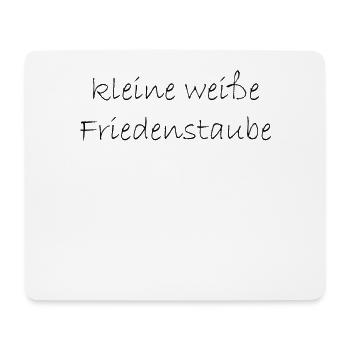 kleine weisse friedenstaube. - Mousepad (Querformat) - Weiß - Vorne