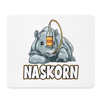 Naskorn Nashorn mit Korn - Mousepad (Querformat) - Weiß - Vorne