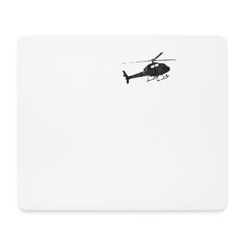 Helikopter Pocket Design - Mousepad (Querformat) - Weiß - Vorne