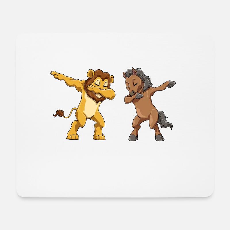 Baden Würtemberg Löwe Stute Pferd Schwabe - Mousepad (Querformat) - Weiß
