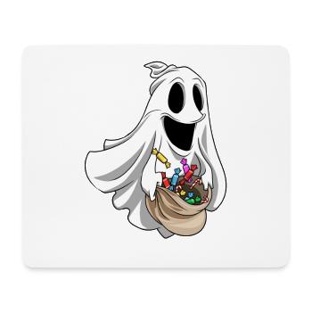 Lustiges Gespenst Halloween Süßigkeiten - Mousepad (Querformat) - Weiß - Vorne