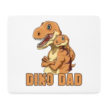 Dino Dad Vater und Baby Papa Vatertag - Mousepad (Querformat) - Weiß - Vorne