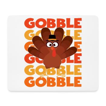 Lustiger Gooble Truthahn - Mousepad (Querformat) - Weiß - Vorne
