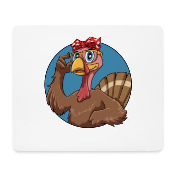Thanksgiving Truthahn für die Familie - Mousepad (Querformat) - Weiß - Vorne