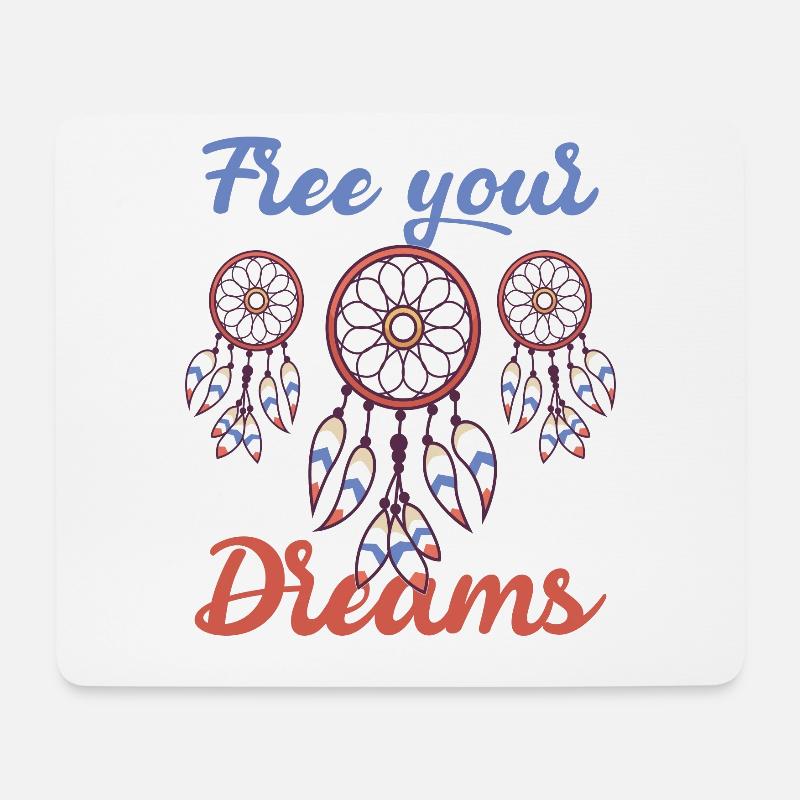 Träumen Traumfänger Traum Dream - Mousepad (Querformat) - Weiß