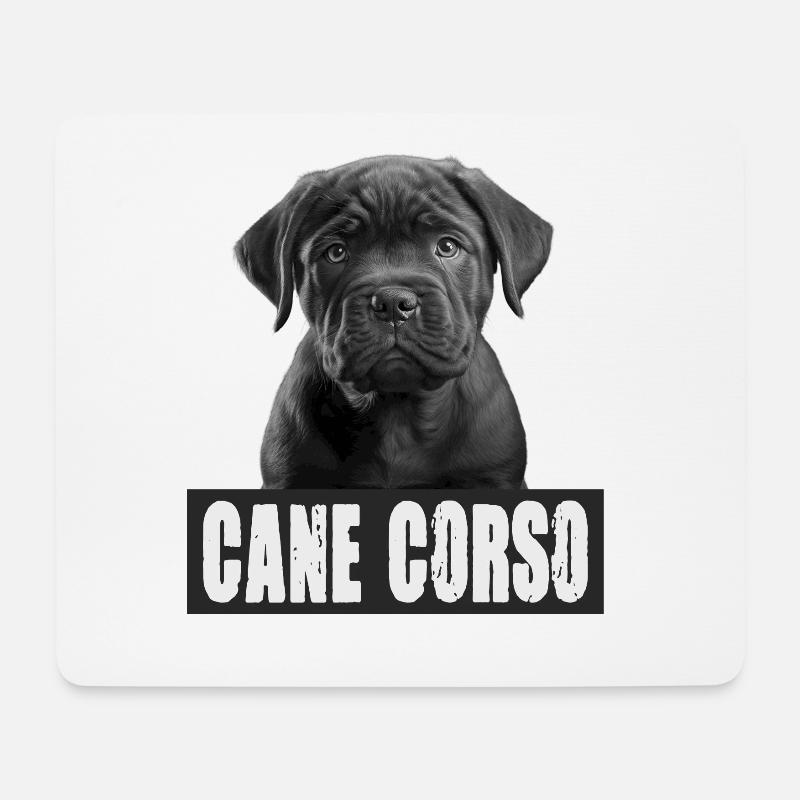 Cane Corso Welpe für einen Cane Corso Besitzer - Mousepad (Querformat) - Weiß