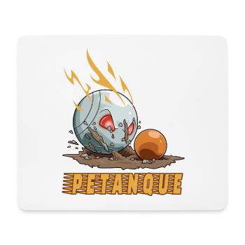 Petanque Boccia Boule Kugelspiel - Mousepad (Querformat) - Weiß - Vorne