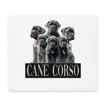 Cane Corso Welpen Gruppe für einen Cane Corso - Mousepad (Querformat) - Weiß - Vorne