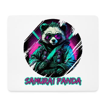 Japanischer Panda Samurai Style für Panda Fans - Mousepad (Querformat) - Weiß - Vorne