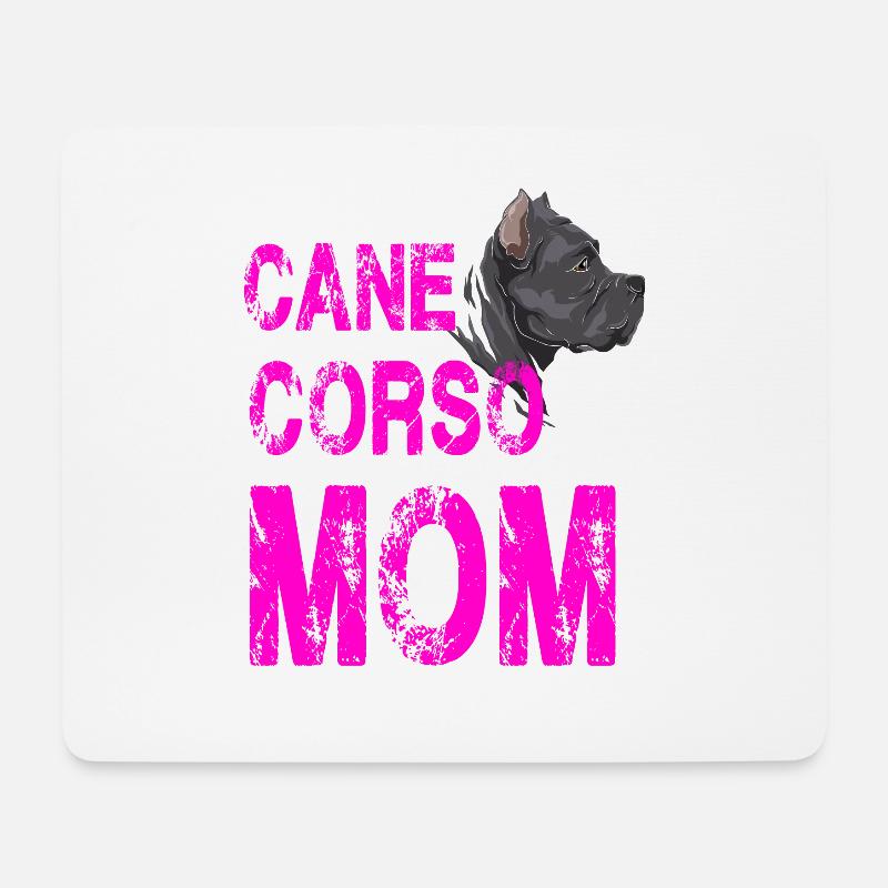Cane Corso Mom für eine Cane Corso Hundehalterin - Mousepad (Querformat) - Weiß