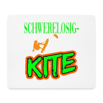 Schwerelosigkeit Kitesurfen Kiten für Kiter - Mousepad (Querformat) - Weiß - Vorne