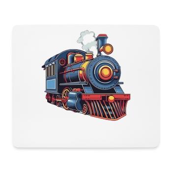 Niedliche Zug Eisenbahn Lokomotive - Mousepad (Querformat) - Weiß - Vorne