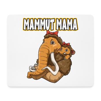 Mammut Mama für Mutti Mutter - Mousepad (Querformat) - Weiß - Vorne
