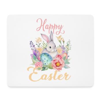 Frohe Ostern Hase Osterei für einen Osterhasen - Mousepad (Querformat) - Weiß - Vorne