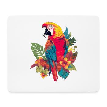 Ara Papagei für einen Vogelliebhaber - Mousepad (Querformat) - Weiß - Vorne