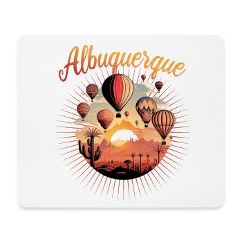 Albuquerque Ballon New Mexico Heißluftballon - Mousepad (Querformat) - Weiß - Vorne